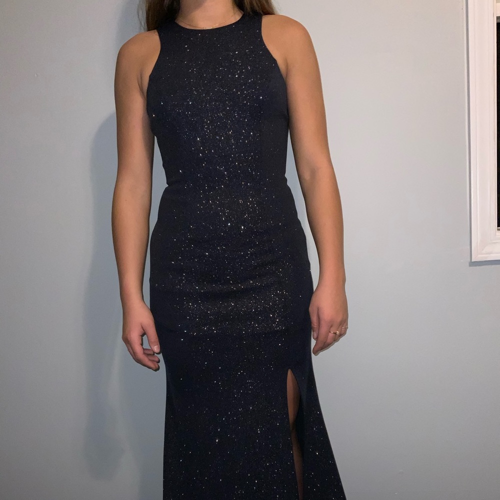 Dark Blue Prom Dress